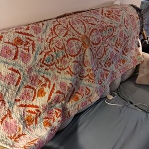 Source Unknown Multicolor Patterned Door Mat